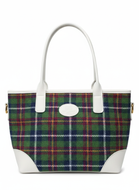 Colourful Checked and Houndstooth Harris Tweed Handbag