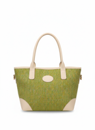 Green Harris Tweed Handbag