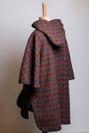 Ladies Harris Tweed Hooded Cape - Style 02